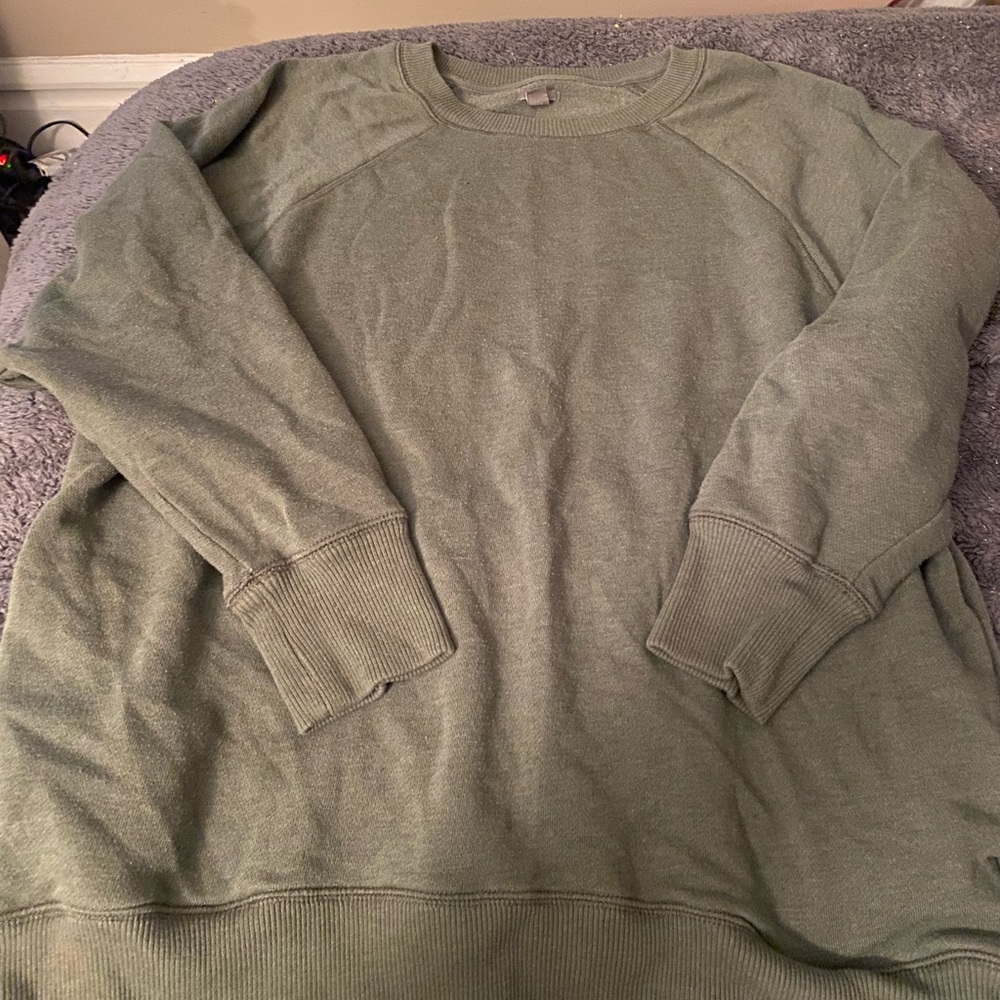 Womens aerie tunic crew neck sweatshirt